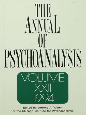 cover image of The Annual of Psychoanalysis, V. 22